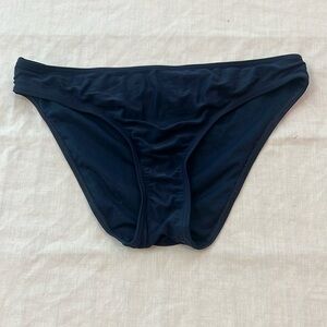hollister swim be the sunshine basic bikini bottom navy blue polyester medium